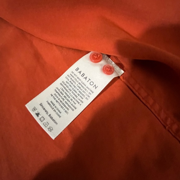 ARITZIA Babaton Utility Shirt 100% TENCEL responsibly sourced fibers - Orange - Picture 8 of 16